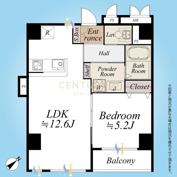 インペリアル青葉台フラット 間取図