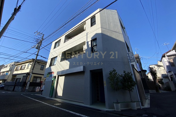 「大岡山」 賃貸併用住宅 建物外観(2021.12撮影)
