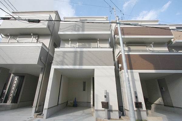「蒲田」 新築分譲住宅/E号棟 外観(H30.10撮影)
