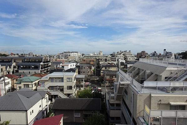 上野毛サンハイツ バルコニーからの眺望