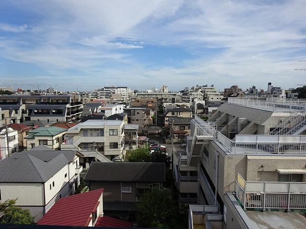 上野毛サンハイツ バルコニーからの眺望