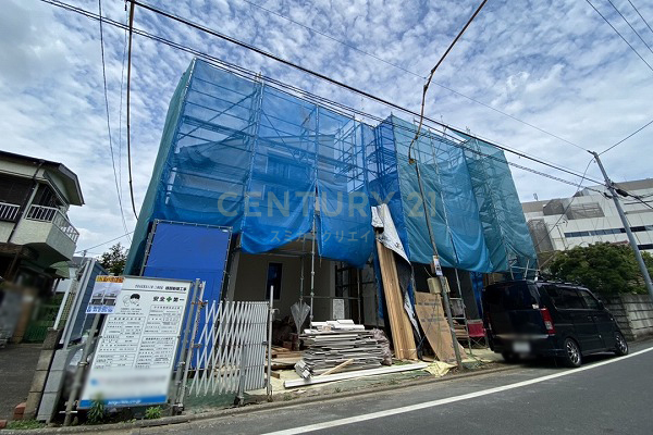 「雪が谷大塚」 新築分譲住宅 2号棟 建物外観(2021.6撮影)