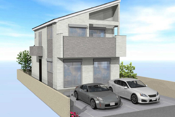 「田園調布」 新築一戸建て 建物完成予想パース