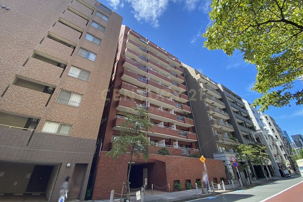 レック芝公園マンション 建物外観(2021.8撮影)