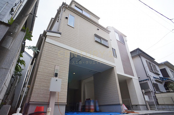 「池上」新築一戸建て/2号棟 外観(2020.9撮影)