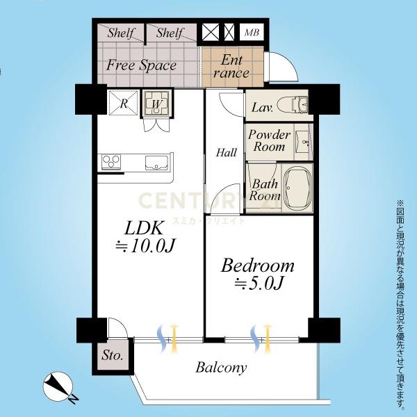 シャンボール弦巻 間取図