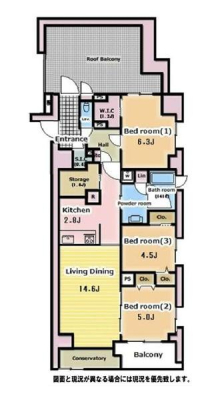 �����s�a�J��{��6���� 8-6�̒��Ã}���V�����̊Ԏ��}