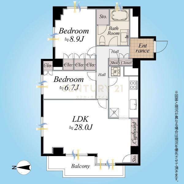 クラウン青山 間取図