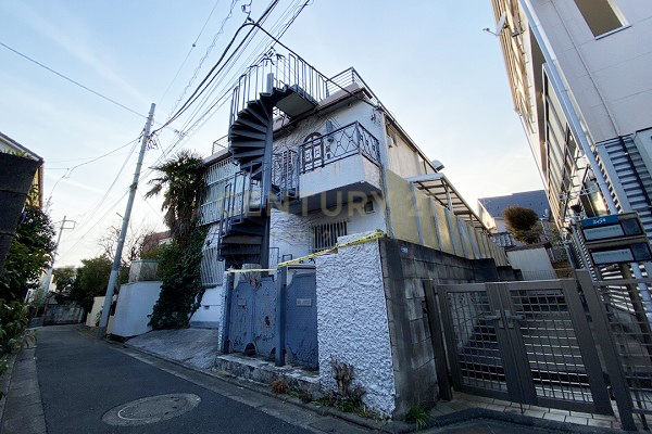 「北千束」 建築条件付土地/2区画 販売現地(2022.3撮影)
