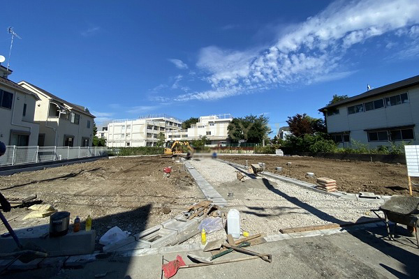 世田谷区鎌田4丁目 建築条件付売地 2区画 現地(2020.8撮影)