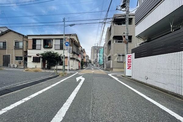 「荏原中延」 建築条件付売地 東側前面道路(→北方向へ撮影)