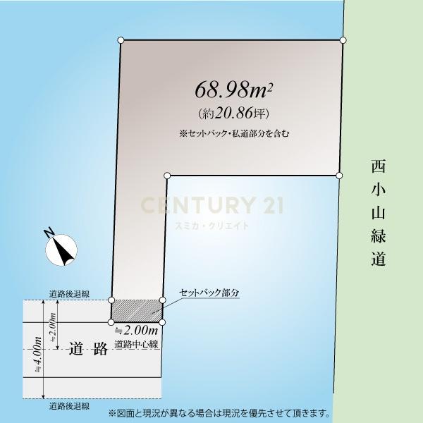 �����s�i��揬�R6���ڂ̓y�n�̊Ԏ��}