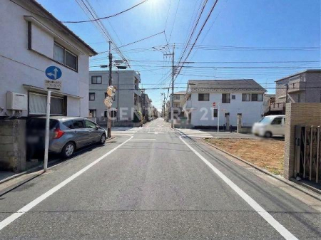 �����s�ڍ���蕶�J1���ڂ̓y�n�̑O�ʓ��H�܂ތ��n�ʐ^