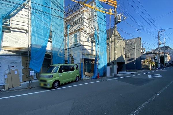 「武蔵新田」 新築分譲住宅 B号棟 建物外観(2022.12撮影)