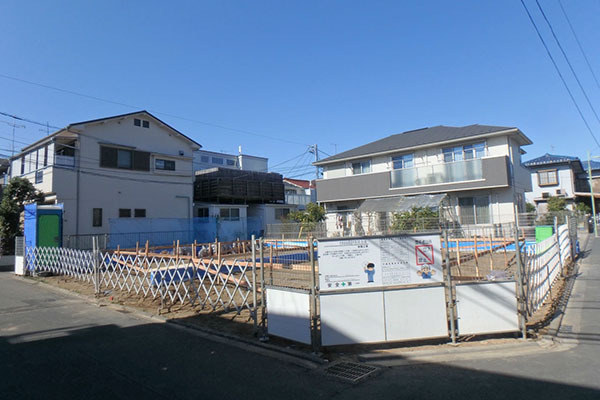 大田区田園調布5丁目 新築分譲住宅 1号棟 現地(2020/3撮影)