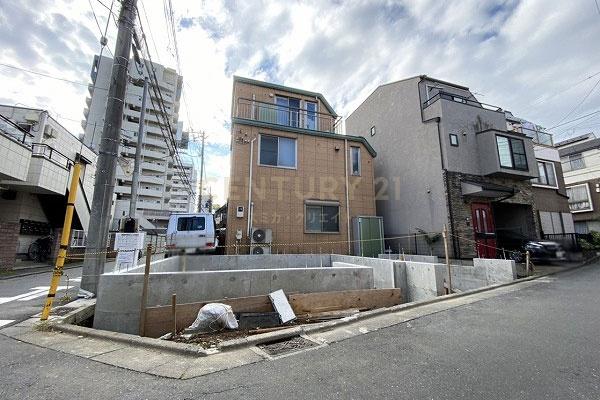 「駒沢大学」 新築一戸建て 販売現地（2022.10撮影）