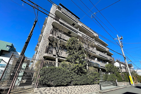 パルミナード尾山台壱番館 建物外観(2021.2撮影)
