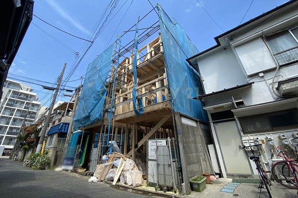 「蒲田」　新築分譲住宅　1号棟 販売現地（2022.5撮影）