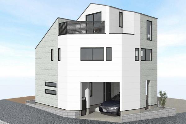 「西大井」 新築分譲住宅 建物完成予想パース