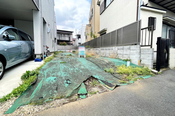 世田谷区羽根木一丁目 売地 販売現地(2021.4撮影)