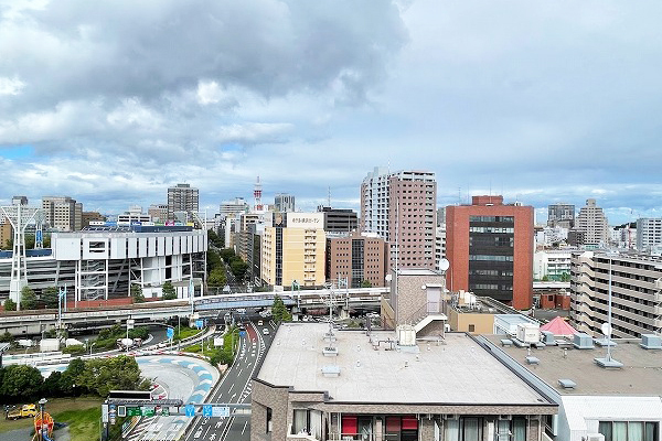 エスト・グランディール横濱関内 北東側バルコニーからの眺望