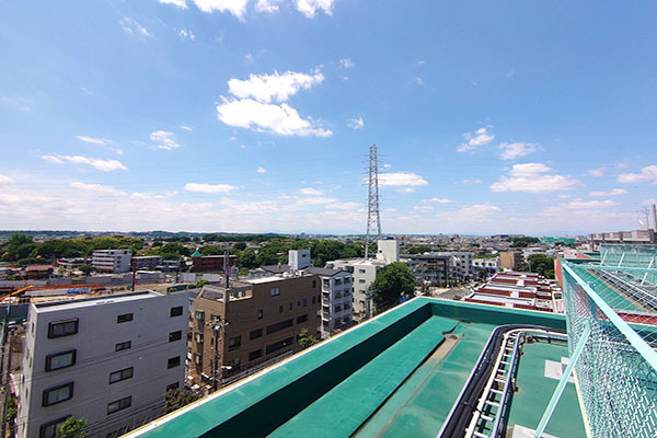 成城ハウス 屋上からの眺望