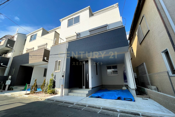 大田区西六郷3丁目 新築分譲住宅 C号棟 建物外観(2021.1撮影)