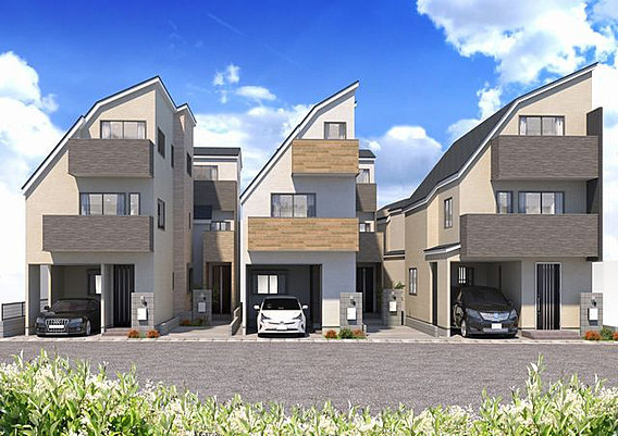 大田区矢口3丁目 新築分譲住宅 3号棟 完成予想イメージパース