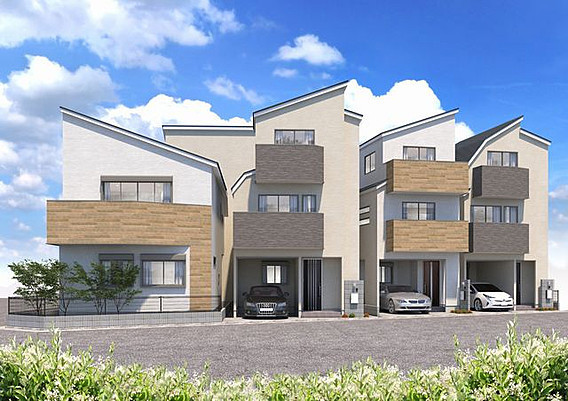 大田区矢口3丁目 新築分譲住宅 8号棟 完成予想イメージパース