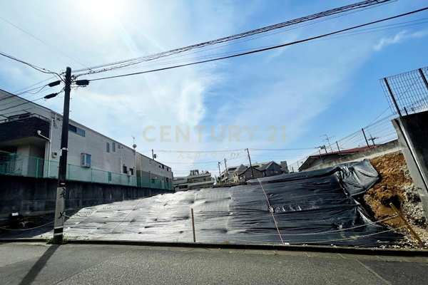「桜新町」 売地 F区画 販売現地(2021/4撮影)