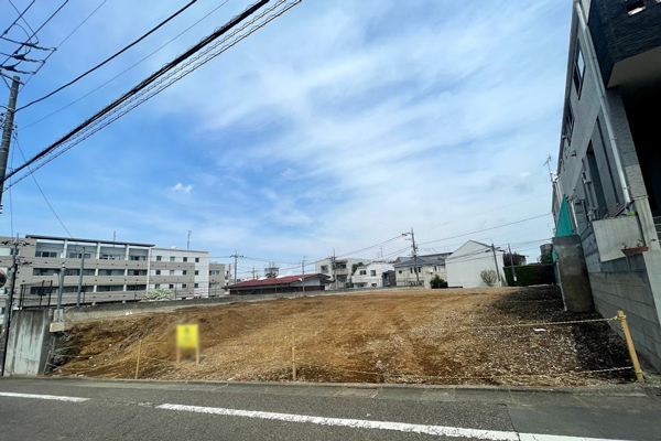 「桜新町」 売地 C区画 販売現地(2021/4撮影)