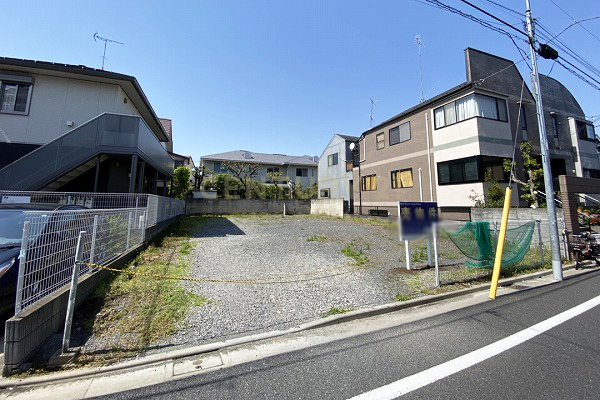 「田園調布」 売地 A区画 販売現地(2021.4撮影)