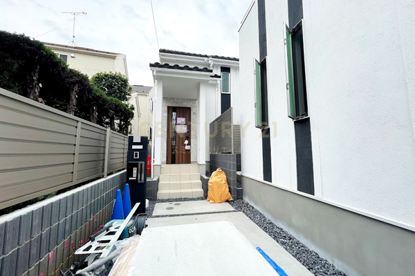 目黒区平町2丁目 新築分譲住宅 2号棟 販売現地(2020.12撮影)