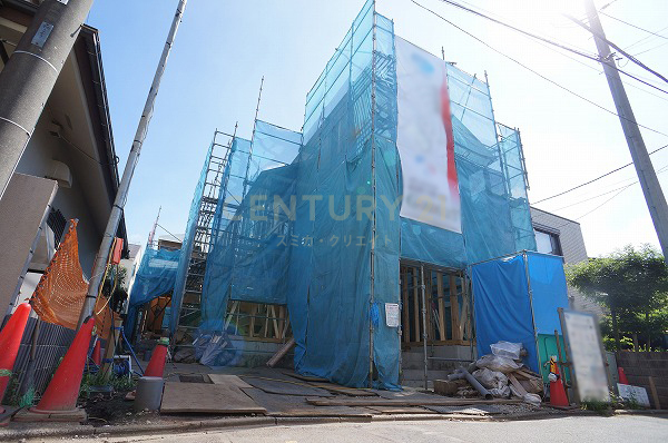 目黒区平町2丁目 新築分譲住宅 2号棟 販売現地(2020.8撮影)