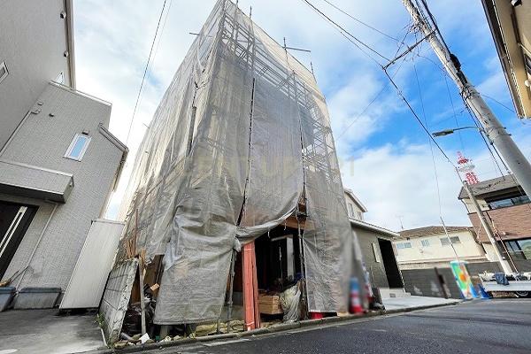 「下丸子」 新築一戸建て 建物外観(2022.12撮影)