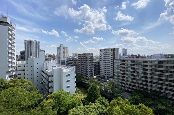 マンション雅叙苑1号棟 バルコニーからの眺望