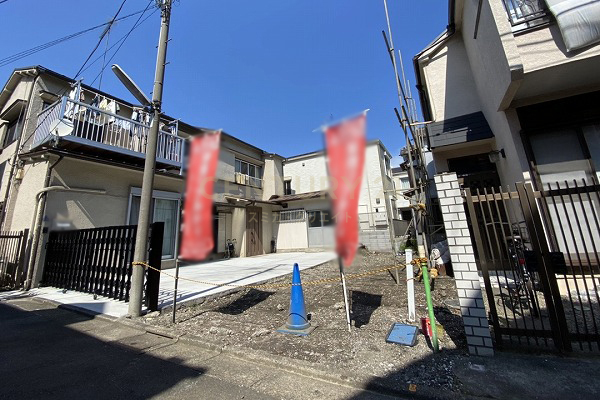 「平和島」 建築条件付き土地 販売現地(2021.7撮影)