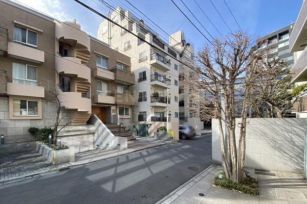 三田綱町ハイツ 建物外観(2023.2撮影)