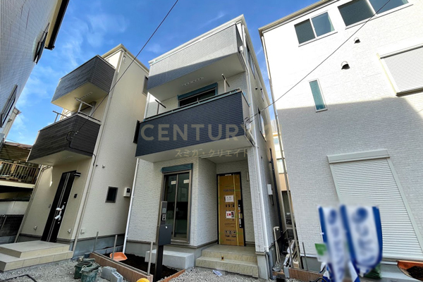 「糀谷」 新築分譲住宅 2号棟 建物外観(2021.2撮影)