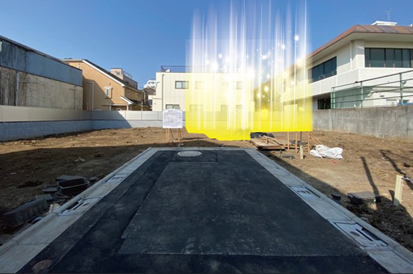 SOAVITA自由が丘25/D号棟 販売現地(2022.3撮影)