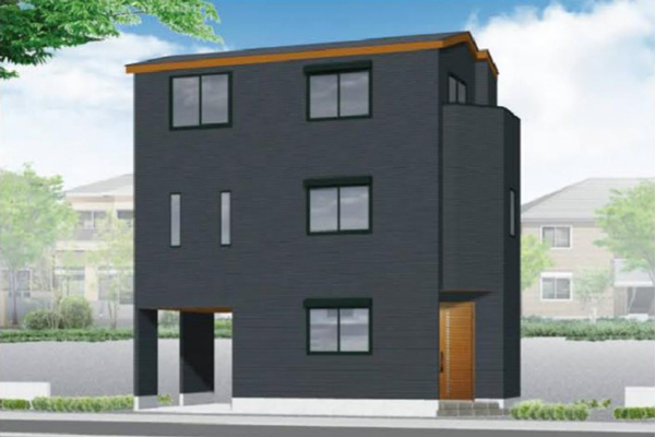 「梅屋敷」 新築分譲住宅 建物完成予想パース