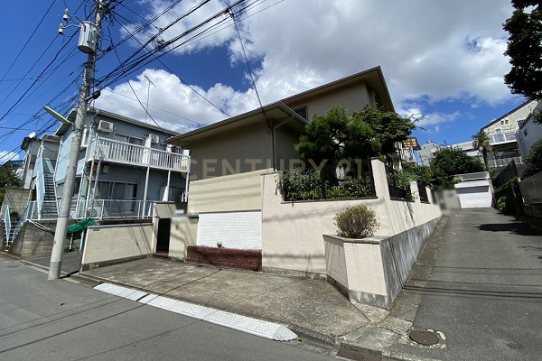 「上野毛」 売地 販売現地(2021.8撮影)